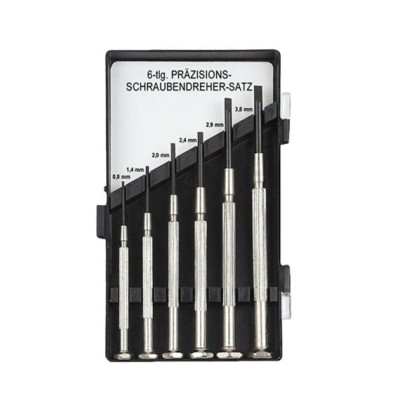 Set surubelnite de precizie cu cap drept Mannesmann 1105, 0.8-3.8 mm, 6 piese foto