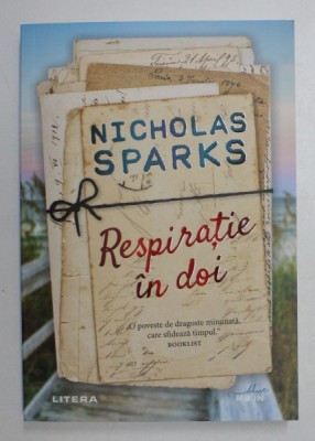 RESPIRATIE IN DOI de NICHOLAS SPARKS , 2020 foto