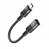 Adaptor Date si Incarcare Lightning - USB-C HOCO U107, 0.1m, Negru, Apple