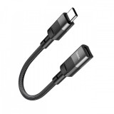 Adaptor Date si Incarcare Lightning - USB-C HOCO U107, 0.1m, Negru, Apple