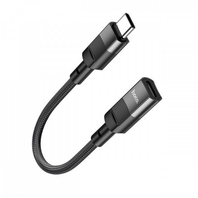 Adaptor Date si Incarcare Lightning - USB-C HOCO U107, 0.1m, Negru foto