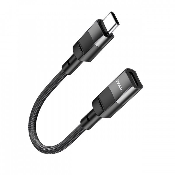 Adaptor Date si Incarcare Lightning - USB-C HOCO U107, 0.1m, Negru