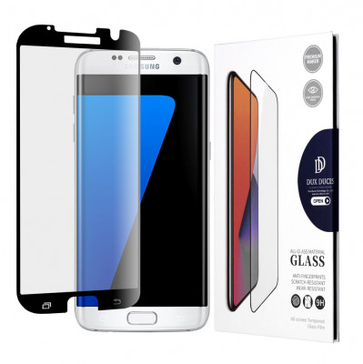 Folie pentru Samsung Galaxy S7 Edge, Dux Ducis Tempered Glass, Black foto