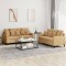 vidaXL Set de canapele cu perne, 2 piese, maro, catifea 3201707