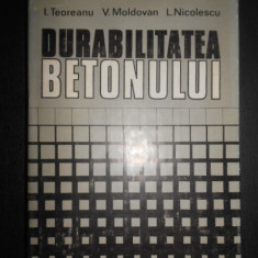 Ion Teoreanu, Vasile Moldovan - Durabilitatea betonului (1982, editie cartonata)