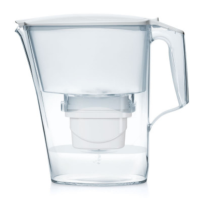 Cana filtranta Aqua Optima Liscia, 2.5 l, filtrare in 5 trepte, Alb foto