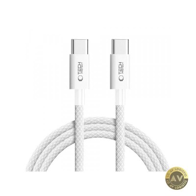 Cablu Date si Incarcare USB-C - USB-C Tech-Protect Ultraboost Lite 60W 2m Argintiu foto