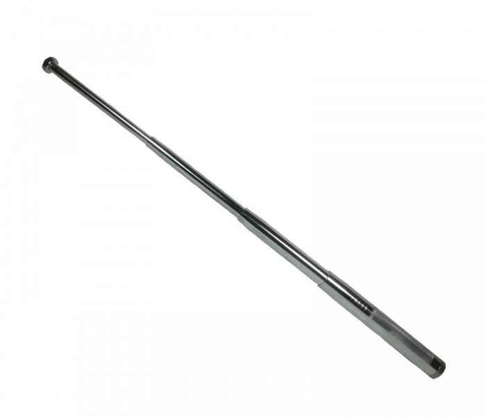 Baston telescopic din otel, argintiu 64 cm, 4 sectiuni
