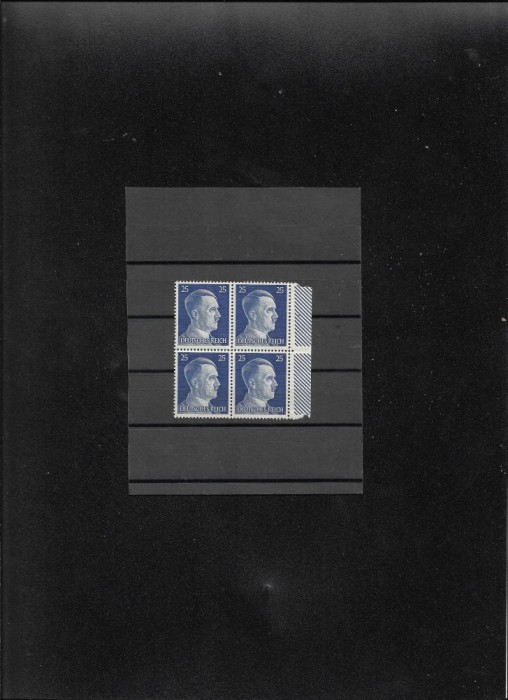 4 timbre Hitler nestampilate