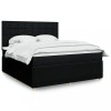 VidaXL Pat box spring cu saltea, negru, 180x200 cm, catifea 3294437