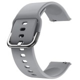 Curea silicon, compatibila Huawei Watch GT 3 42mm, telescoape Quick Release, Shark Gray