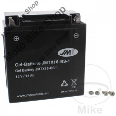 MBS Baterie moto fara intretinere cu gel 12V14Ah YTX16-BS-1 JMT, Cod Produs: 7070100MA foto