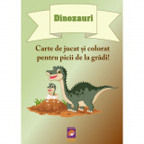 Dinozauri. Carte de jucat si colorat pentru picii de la gradi!, Delia Tautan, Lizuka Educativ