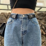 Curea pentru pantaloni, neagra, elastica, fara catarama, 60-100cm, AVEX