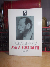 HORIA STANCA - ASA A FOST SA FIE... ( MEMORII ) , 1994 foto