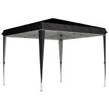 Outsunny Pavilion Pliabil cu &Icirc;nălțime Reglabilă și Geantă de Transport, 300x300x273 cm, Negru | Aosom Romania