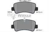 Set placute frana TEXTAR 2511201