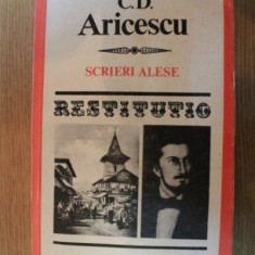 SCRIERI ALESE de C.D ARICESCU , 1982