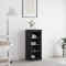 vidaXL Bufet Stejar negru 41 x 37 x 100 cm Lemn compozit