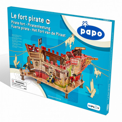 Papo figurina puzzle 3d corabie pirati foto
