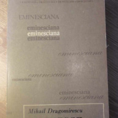 MIHAI EMINESCU-MIHAIL DRAGOMIRESCU