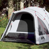 Cumpara ieftin Cort de camping 3 persoane, alb opac, setare rapidă, țesătură