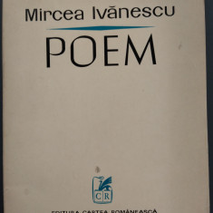 MIRCEA IVANESCU - POEM (VERSURI, editia princeps - 1973)