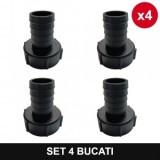 Set 4 bucati - Reductie bazin IBC 1000L S60X6X2" iesire furtun Topautochei&amp;#174;