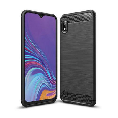 Husa Telefon Silicon Samsung Galaxy A10 a105 M10 m105 Carbon foto