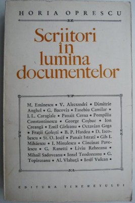 Scriitori in lumina documentelor &amp;ndash; Horia Oprescu foto