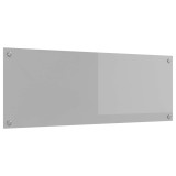 vidaXL Panou de bucătărie Gri deschis 110 x 40 cm sticlă securizată 42001304