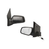 Oglinda exterioara Ford Fiesta (Jhs) 10.2005-09.2008 partea stanga Best Auto Vest crom convex carcasa neagra reglare parghie fara incalzire