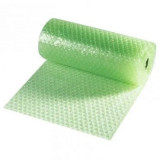 Folie cu bule mici de aer 100cm latime x 50m lungime 70g/mp, verde, 2 straturi