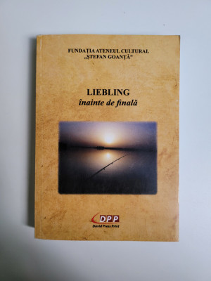 Banat Stefan Goanta, Liebling, inainte de finala ( monografie), Timisoara, 2020 foto
