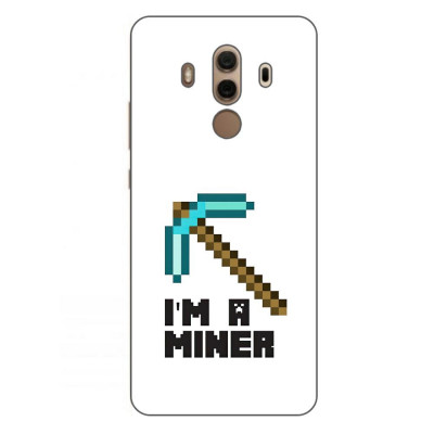 Husa compatibila cu Huawei Mate 10 Pro Silicon Gel Tpu Model Minecraft Miner foto