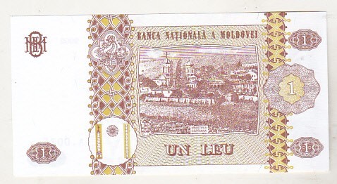 bnk bn Moldova 1 leu 2002 unc