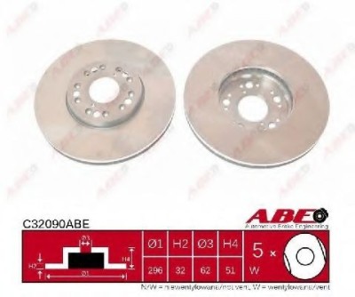Disc frana LEXUS SC (UZZ40_) (2001 - 2010) ABE C32090ABE foto