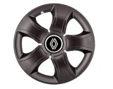 Cumpara ieftin Set 4 Capace Roti CREATIVE REY&reg; potrivite jantelor de 16 inch, pentru Renault Nou model Bis Black, Autohelix MSA