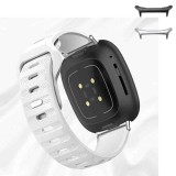 Curea din silicon compatibila cu Samsung Galaxy Watch Ultra2, Telescoape QR, 22mm, Linen White