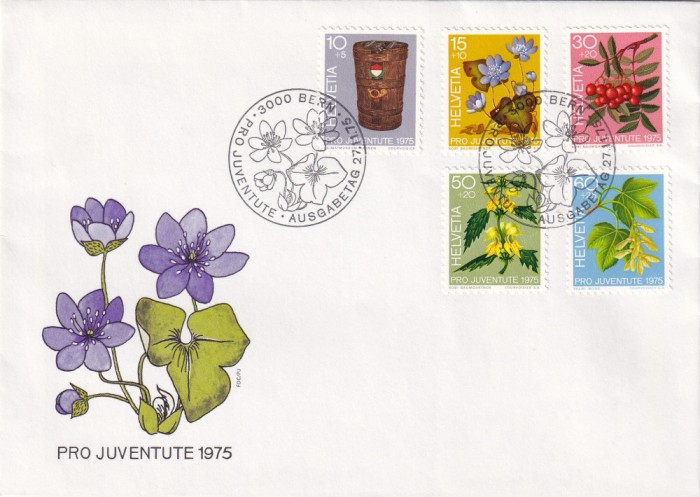 FILATELIE TEMATICA - PLIC ELVETIA TEMATICA FLORA FLORI