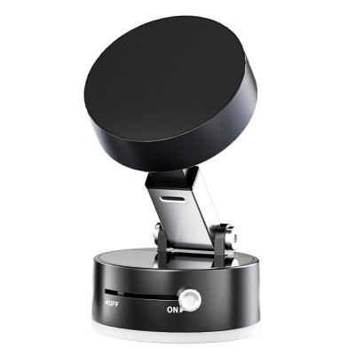 Suport magnetic Flippy pentru telefon, pliabil si retractabil pe ambele parti, pentru toate telefoanele mobile, negru foto