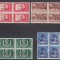 1952 LP 293 CENTENARUL NASTERII I.L.CARAGIALE SUPRATIPAR BLOCURI DE 4 MNH