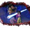 Sticker decorativ, gaura in perete 3D, Dragon Ball, 85 cm, 1025STK-1