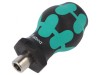 Wera M&acirc;ner Șurubelniță Stubby 54mm, Prindere 1/4&quot;, Scule de M&acirc;nă Profesionale