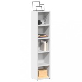 VidaXL Dulapuri CD-uri, 2 buc., alb, 21 x 16 x 93,5 cm, PAL