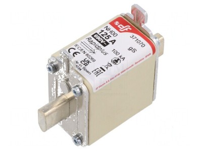Siguranță gS 125A 690VAC 440VDC NH00 foto