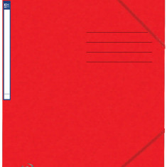 Dosar A4, Carton Multistrat 390g/mp, Cu Elastic, Oxford Top File - Rosu