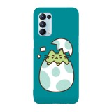 Husa compatibila cu Oppo A72, Viceversa, model Pusheen Egg, Silicon, TPU, Transparent, Carcasa