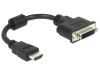 Adaptor HDMI la DVI 24+1 Delock 65327, 20cm