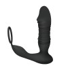 Vibrator Prostata Leso Athena Black Silicon, 9 Vibratii, Impingere, USB, 12.5cm, Negru